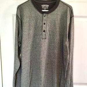Levis Strauss Signature Long Sleeved Henley Shirt XL